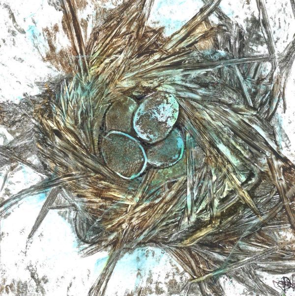 Gelli Plate Nest Eggs Workshop